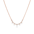 Oliver Heemeyer Clara diamond necklace made of 18k rose gold.