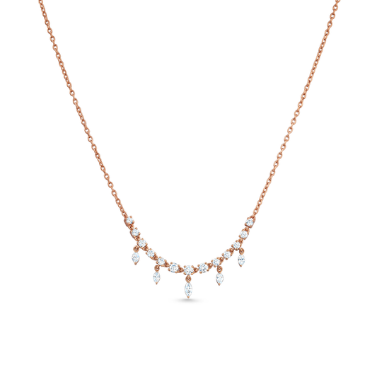 Oliver Heemeyer Clara diamond necklace made of 18k rose gold.