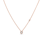 Oliver Heemeyer Cora diamond necklace oval cut made of 18k rose gold.