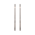 Oliver Heeeyer Line black diamond earrings made of 18k rose gold.