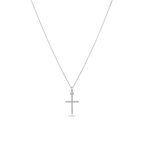 Oliver Heemeyer diamond cross pendant 15,0 mm made of 18k white gold.