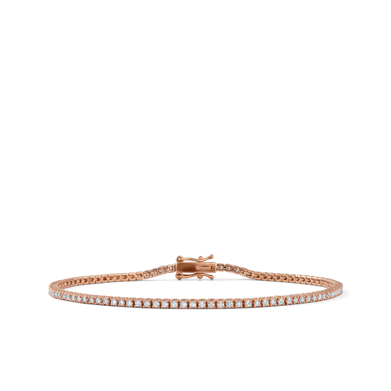 Oliver Heemeyer diamond tennis bracelet 1.0 ct. made of 18k rose gold.