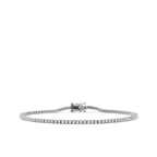 Oliver Heemeyer diamond tennis bracelet 1.0 ct. made of 18k white gold.