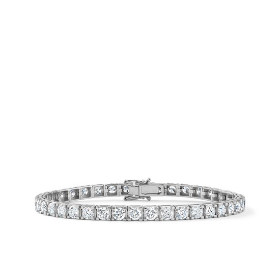 Oliver Heemeyer diamond tennis bracelet 10.0 ct. made of 18k white gold.