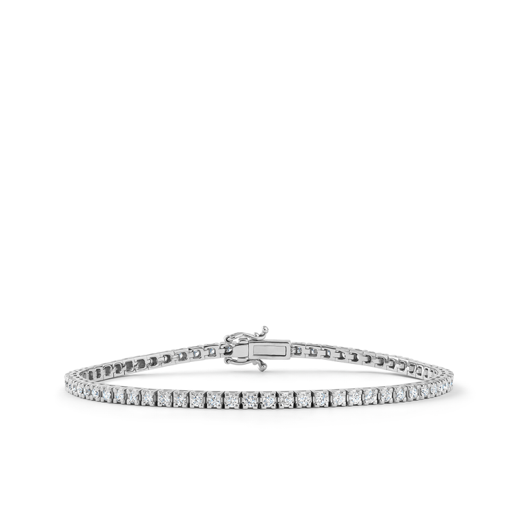 Oliver Heemeyer diamond tennis bracelet 2.0 ct. made of 18k white gold.