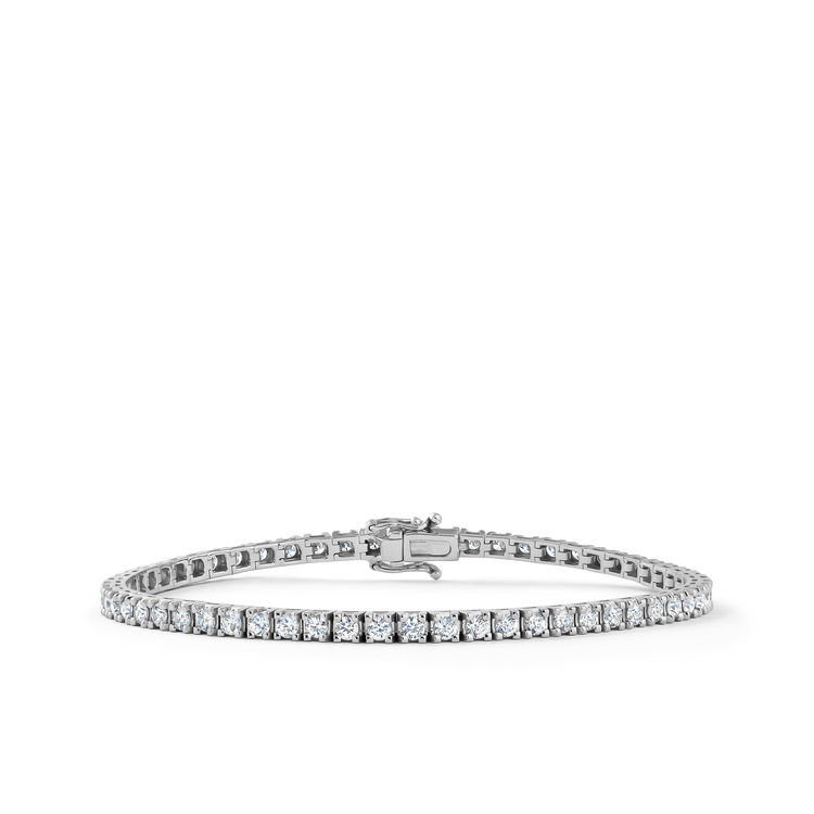 Oliver Heemeyer diamond tennis bracelet 3.0 ct. made of 18k white gold.