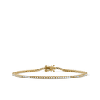 Oliver Heemeyer diamond tennis bracelet 1.0 ct. made of 18k yellow gold.