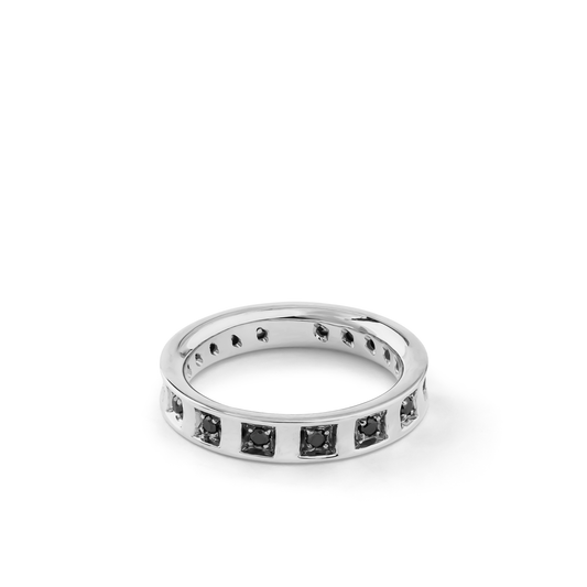 Oliver Heemeyer Duke men`s diamond ring made of 18k white gold.