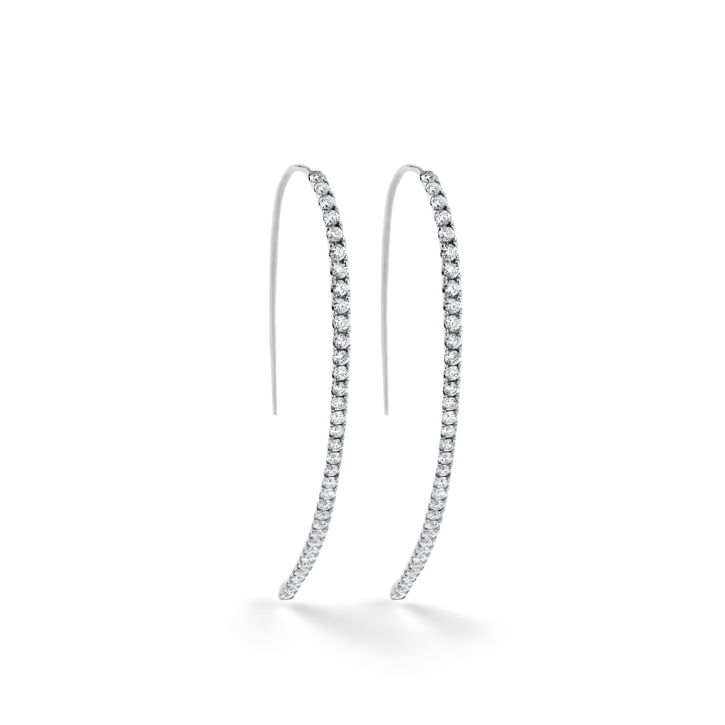 Oliver Heemeyer Ella Diamond Earrings Fancy in 18k white gold.