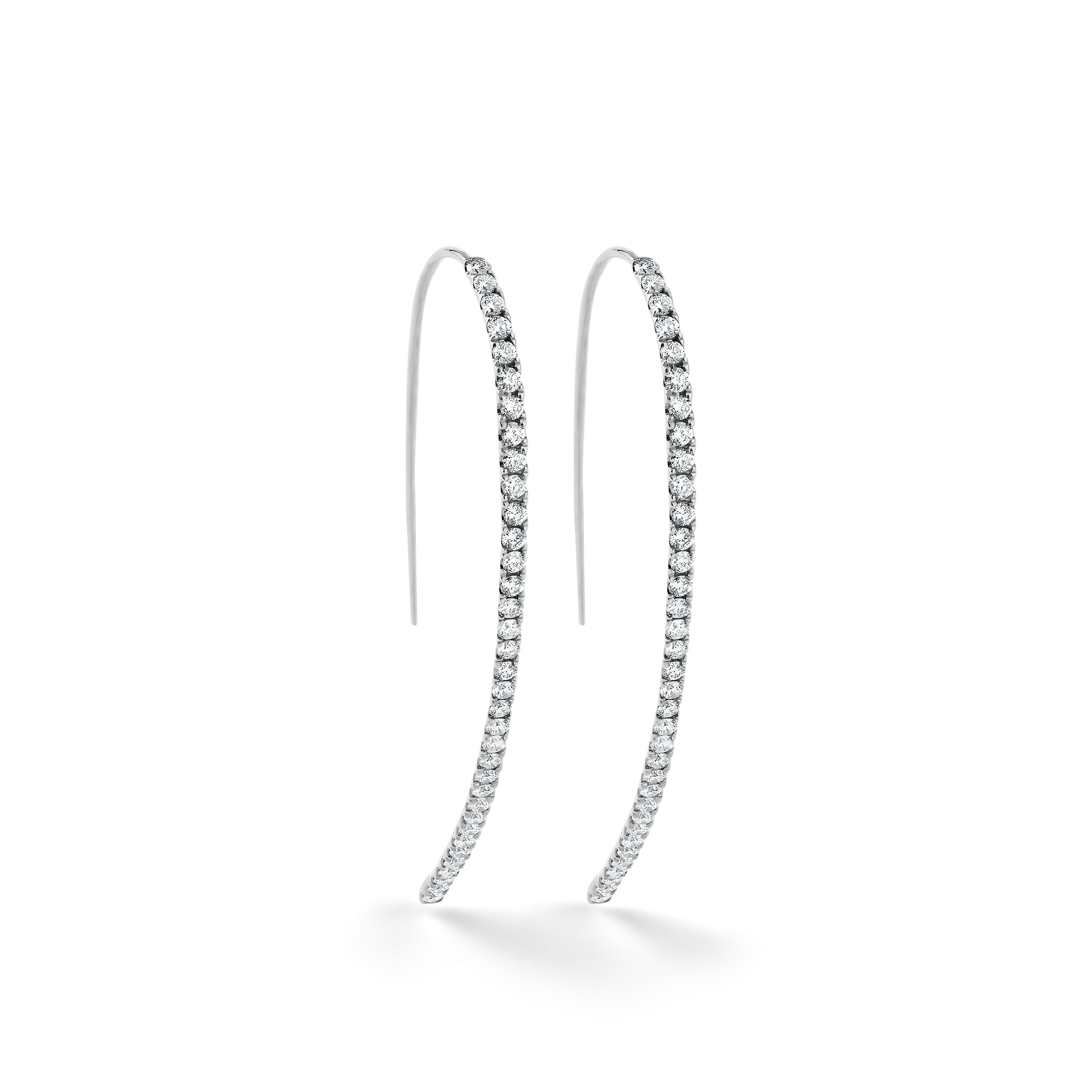 Oliver Heemeyer Ella Diamond Earrings Fancy in 18k white gold.