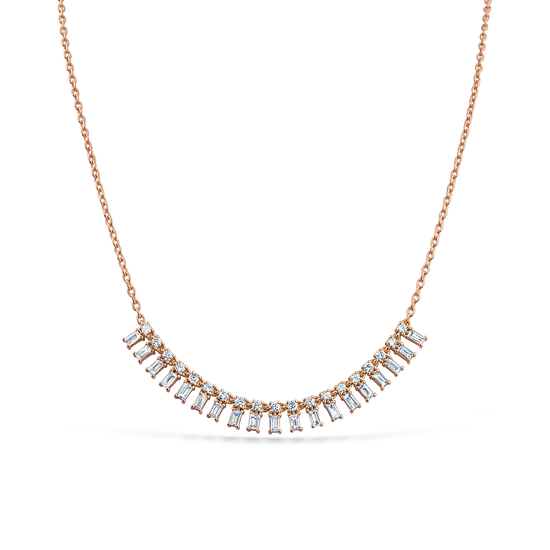 Oliver Heemeyer Emma diamond necklace made of 18k rose gold.