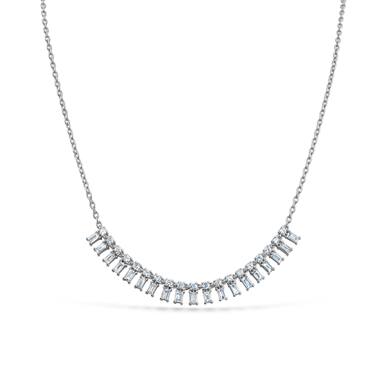 Oliver Heemeyer Emma diamond necklace made of 18k white gold.