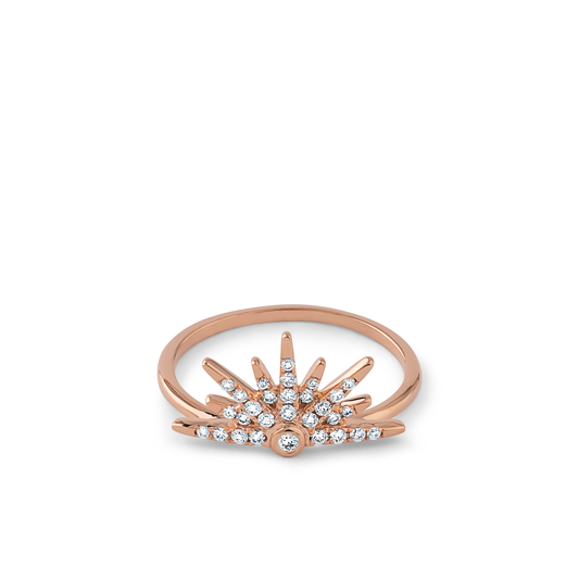 Oliver Heemeyer Eremia Diamond Ring made of 18k rose gold.