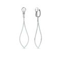 Oliver Heemeyer Eye diamond earrings made of 18k white gold.