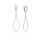 Oliver Heemeyer Eye diamond earrings made of 18k white gold.