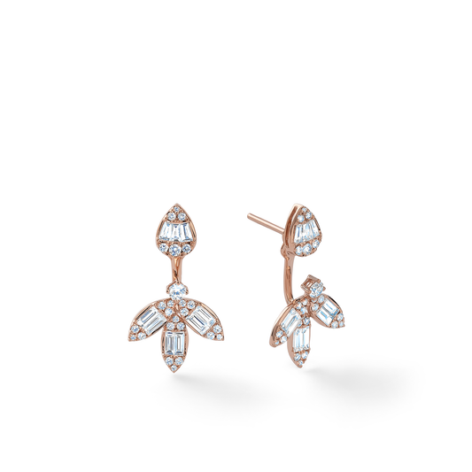 Fleur Diamond Ear Studs