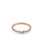 Oliver Heemeyer Fran Diamond Ring made of 18k rose gold.
