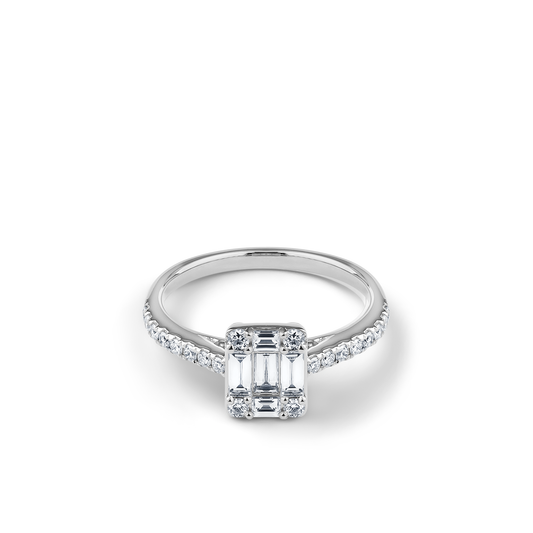 Oliver Heemeyer Harper Diamond Ring in 18k white gold.