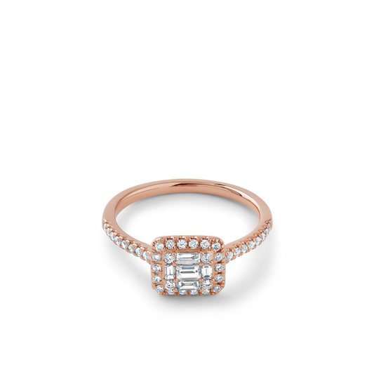 Oliver Heemeyer Havan diamond ring fancy made of 18k rose gold.