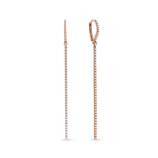 Oliver Heemeyer Helen diamond earrings made of 18k rose gold.