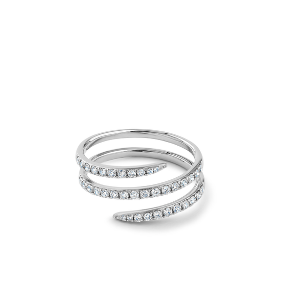 Oliver Heemeyer Helix diamond ring 0.51 ct. made of 18k white gold.