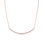 Oliver Heemeyer Holly diamond necklace made of 18k rose gold.