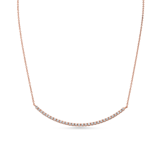 Oliver Heemeyer Holly diamond necklace made of 18k rose gold.
