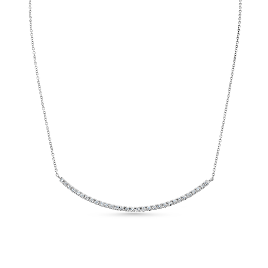 Oliver Heemeyer Holly diamond necklace made of 18k white gold.
