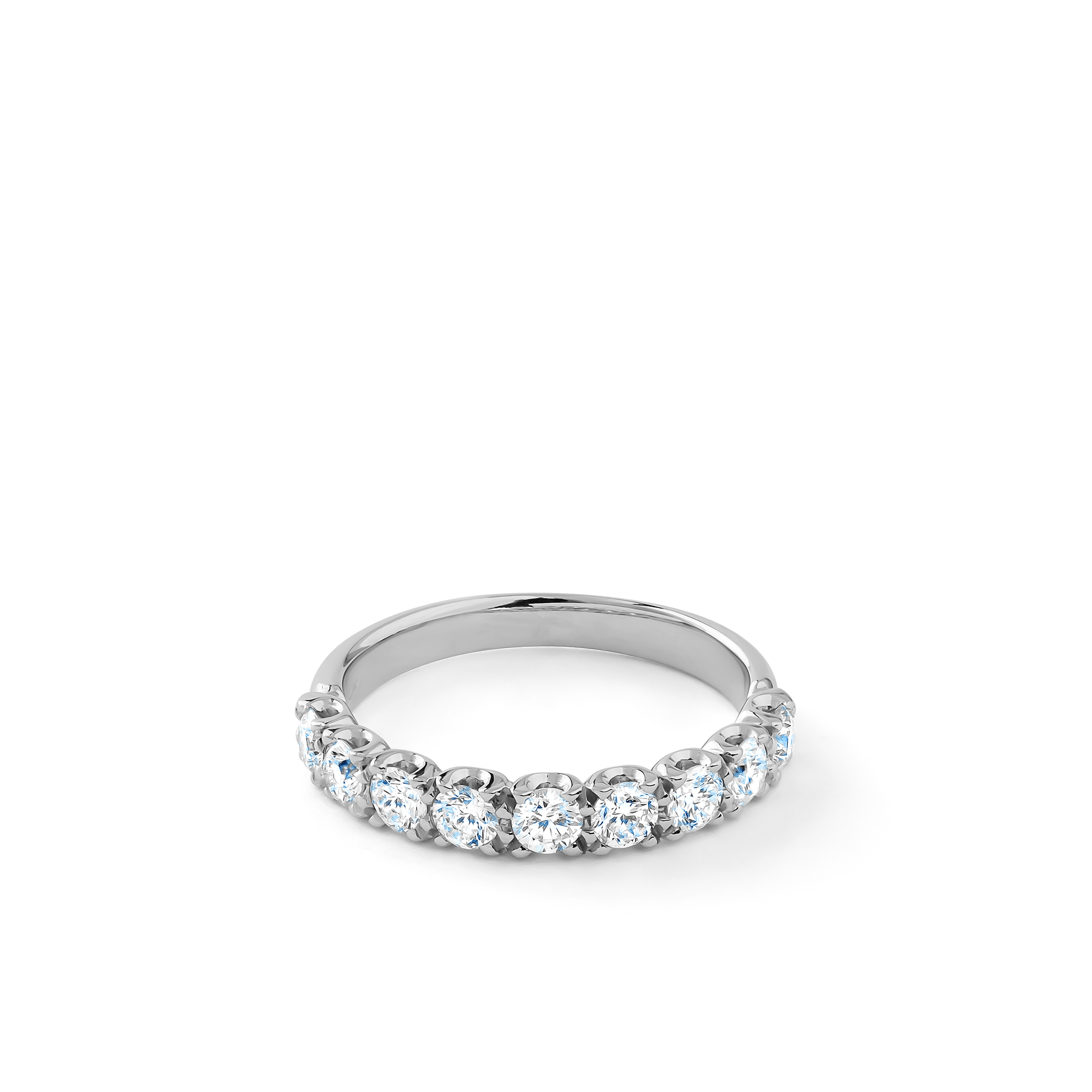 Oliver Heemeyer Holly diamond ring no. 5 made of 18k white gold.