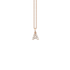 Letter Diamant Halskette