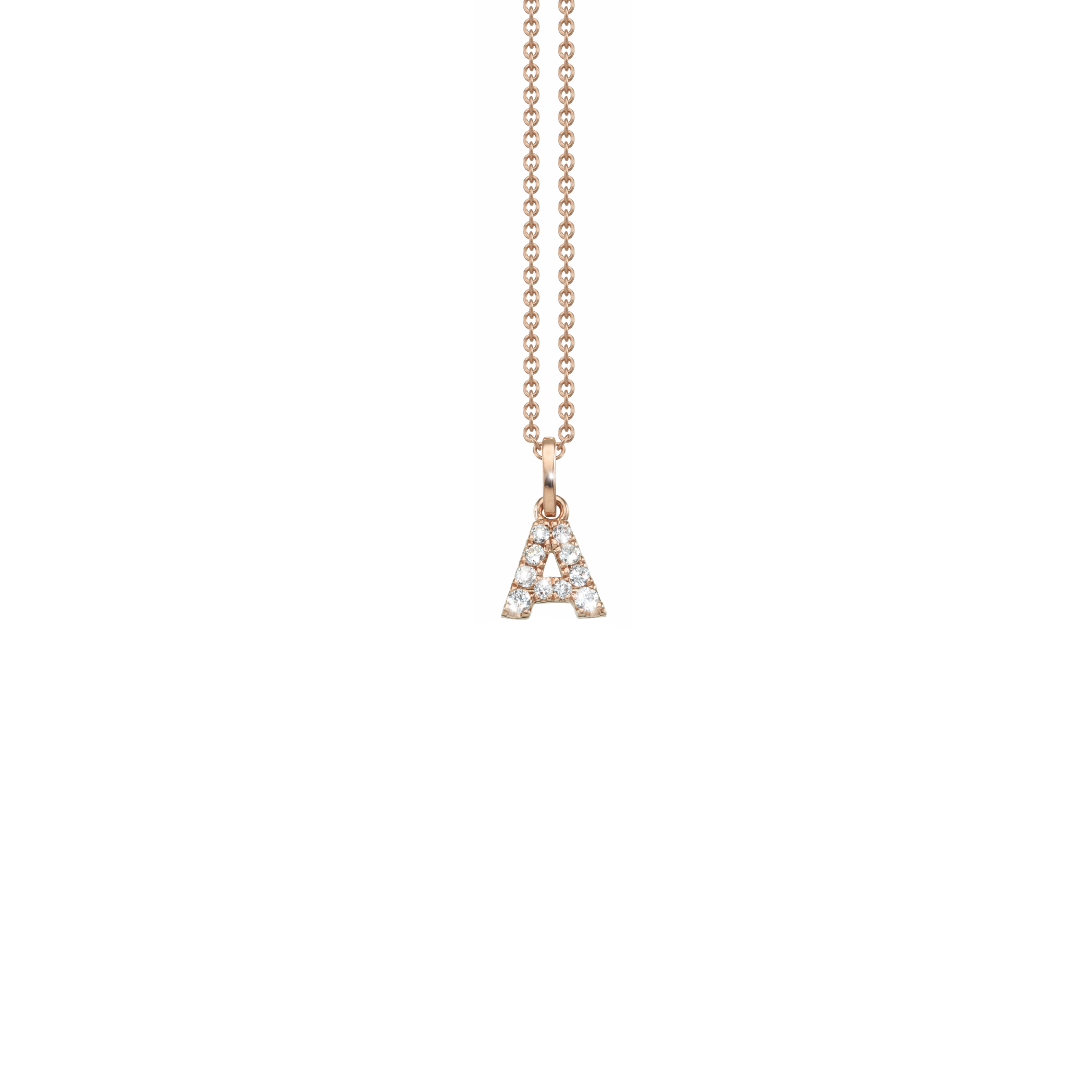Letter Diamant Halskette