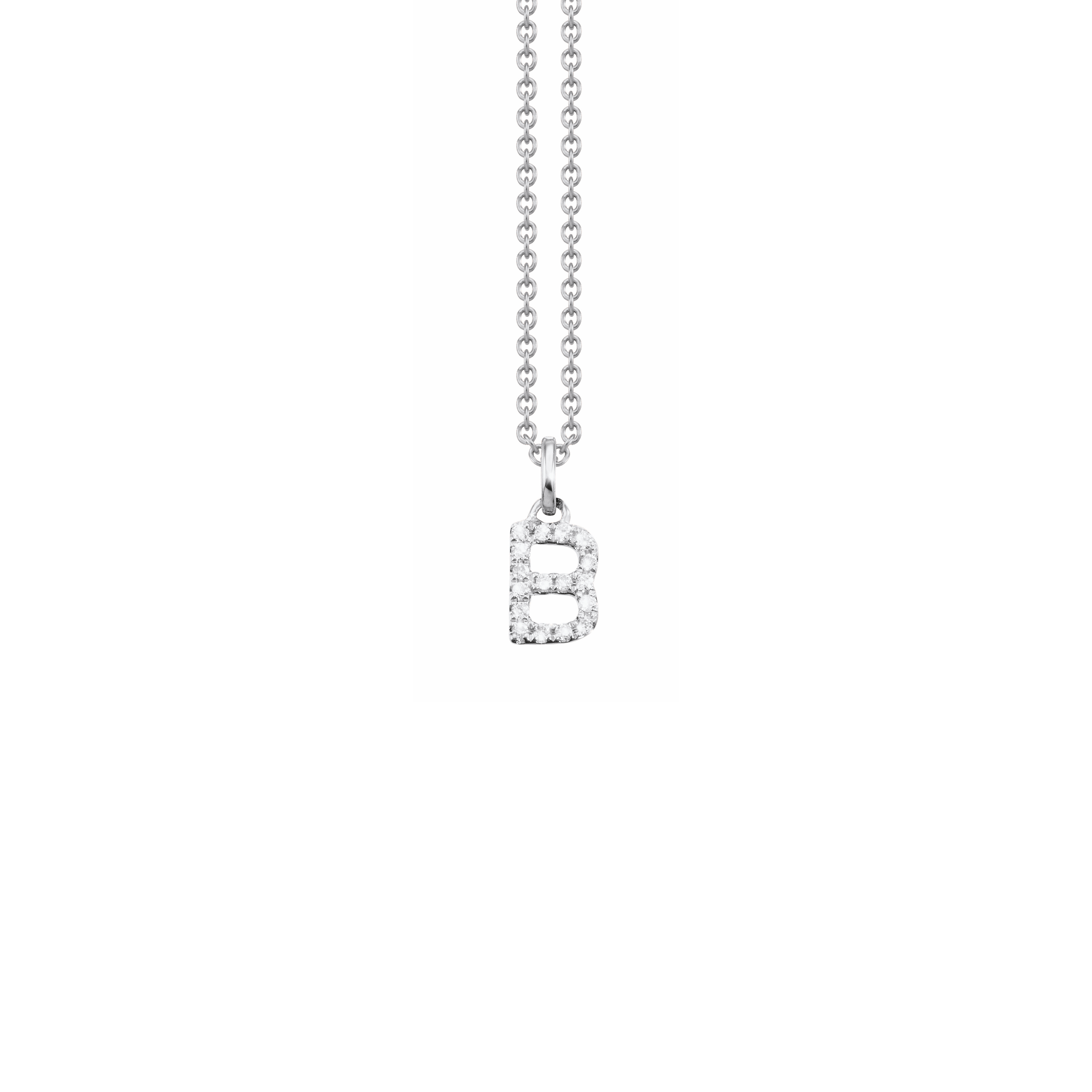 Letter Diamant Halskette