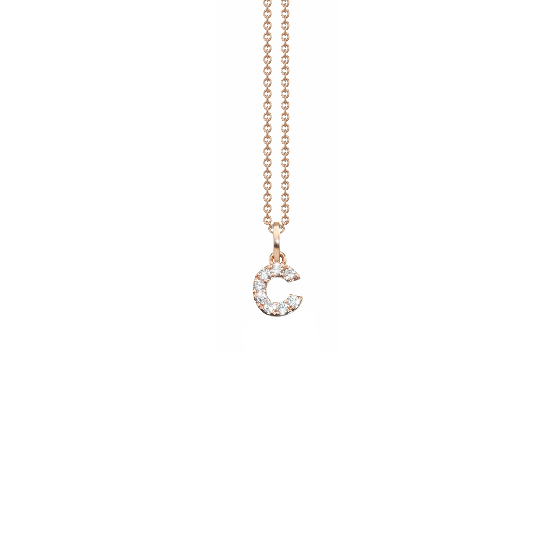 Letter Diamant Halskette