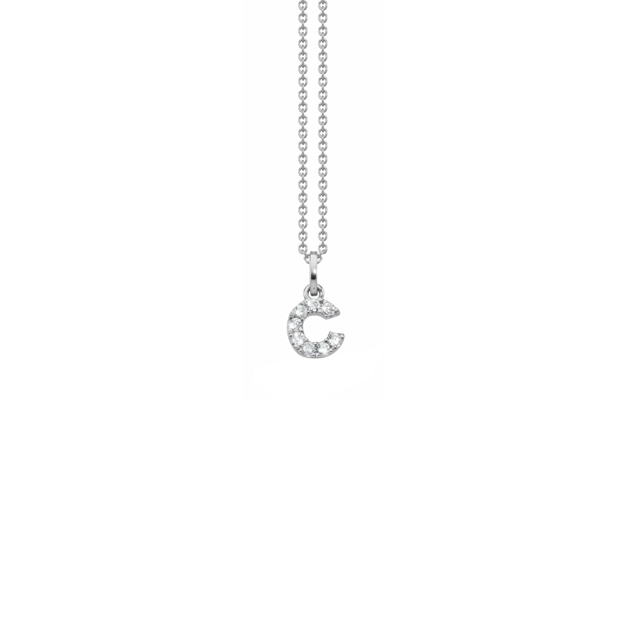 Letter Diamant Halskette