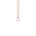 Letter Diamant Halskette