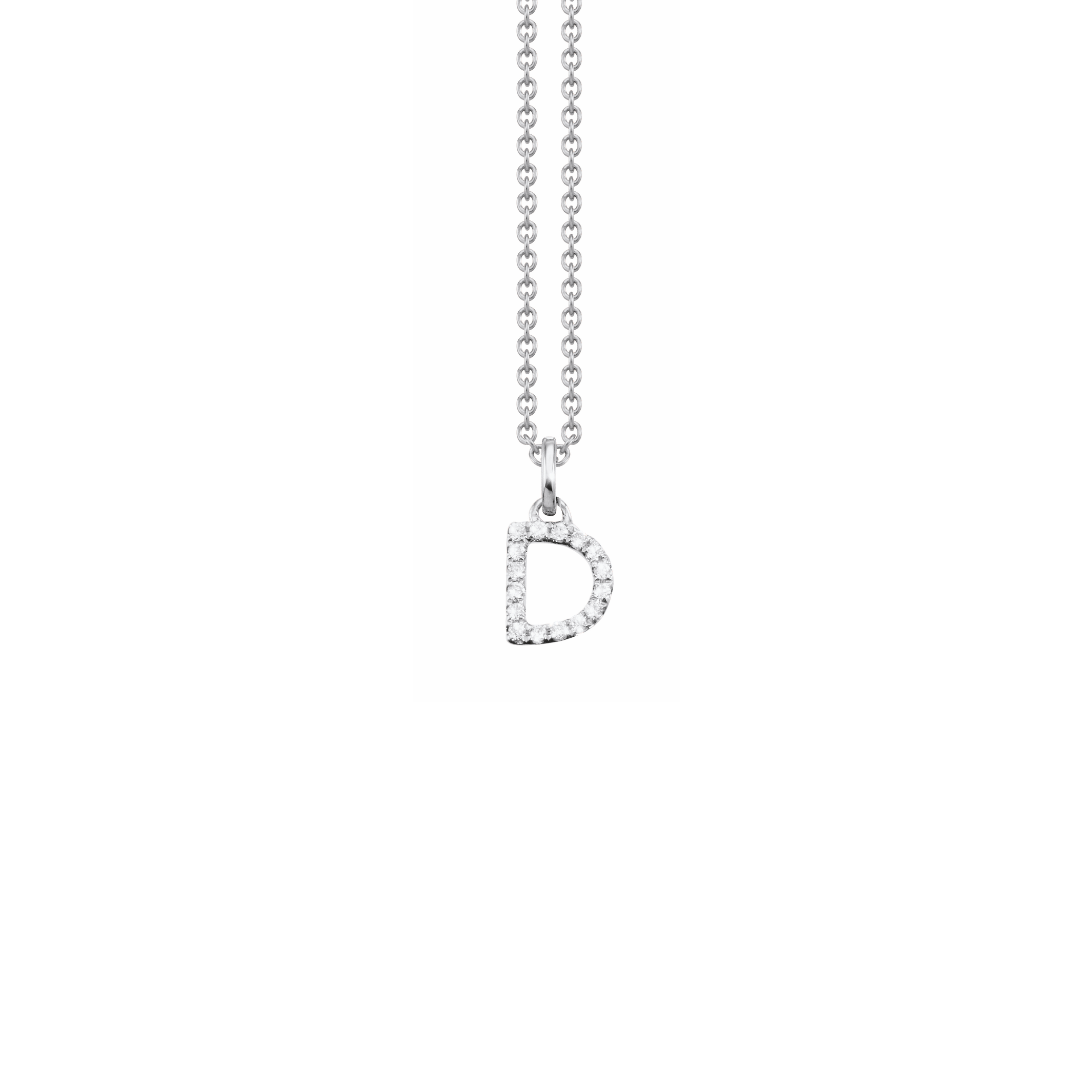Letter Diamant Halskette