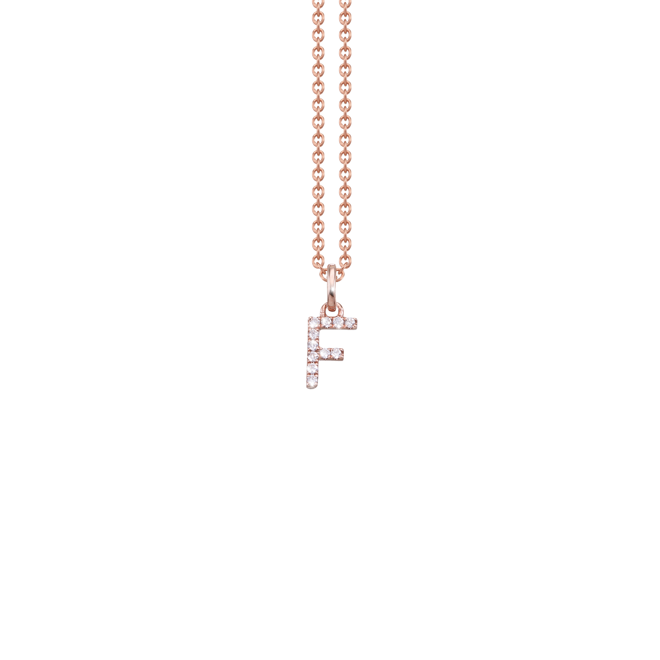 Letter Diamant Halskette