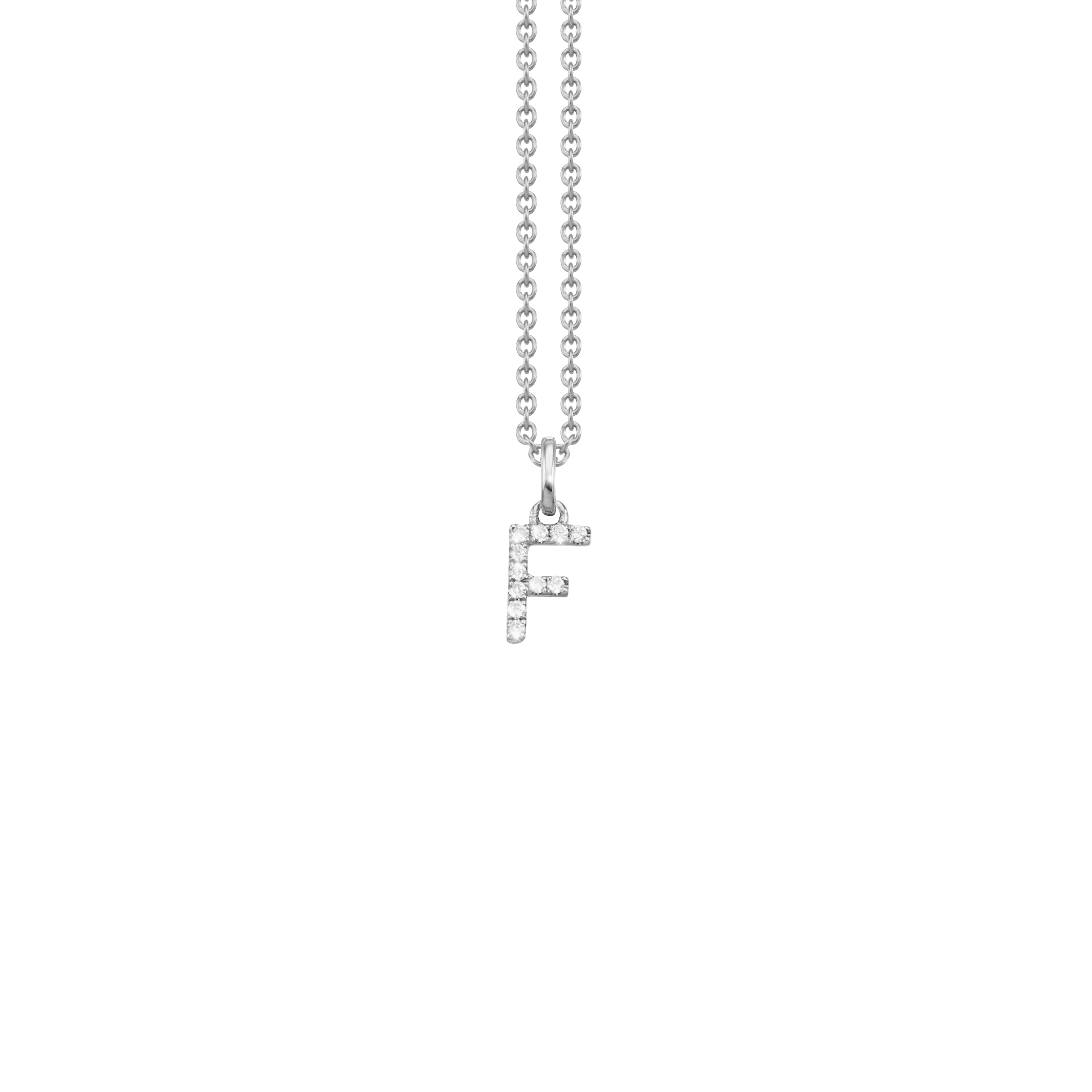 Letter Diamant Halskette