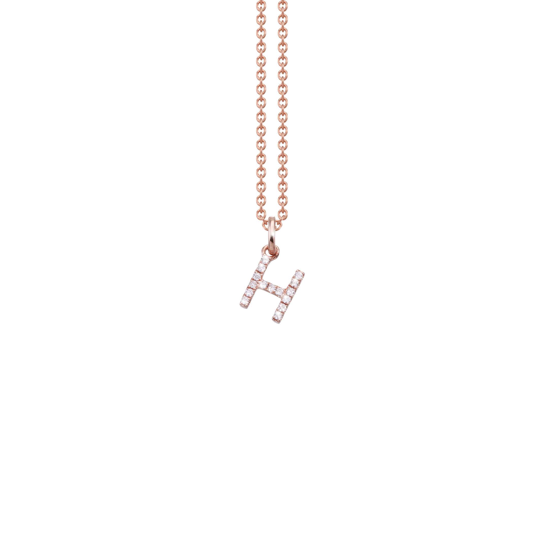 Letter Diamant Halskette