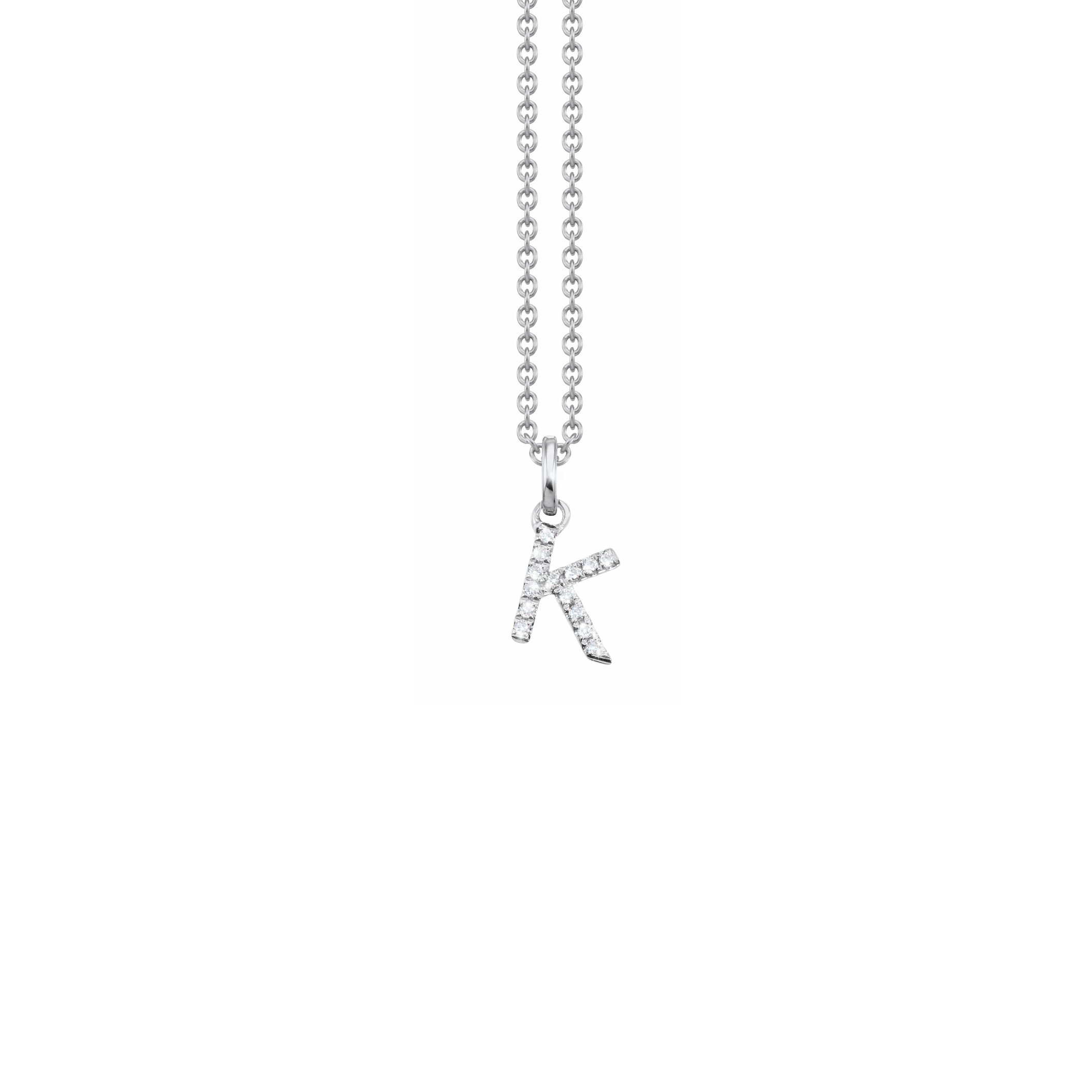 Letter Diamant Halskette