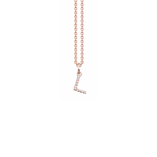 Letter Diamond Necklace