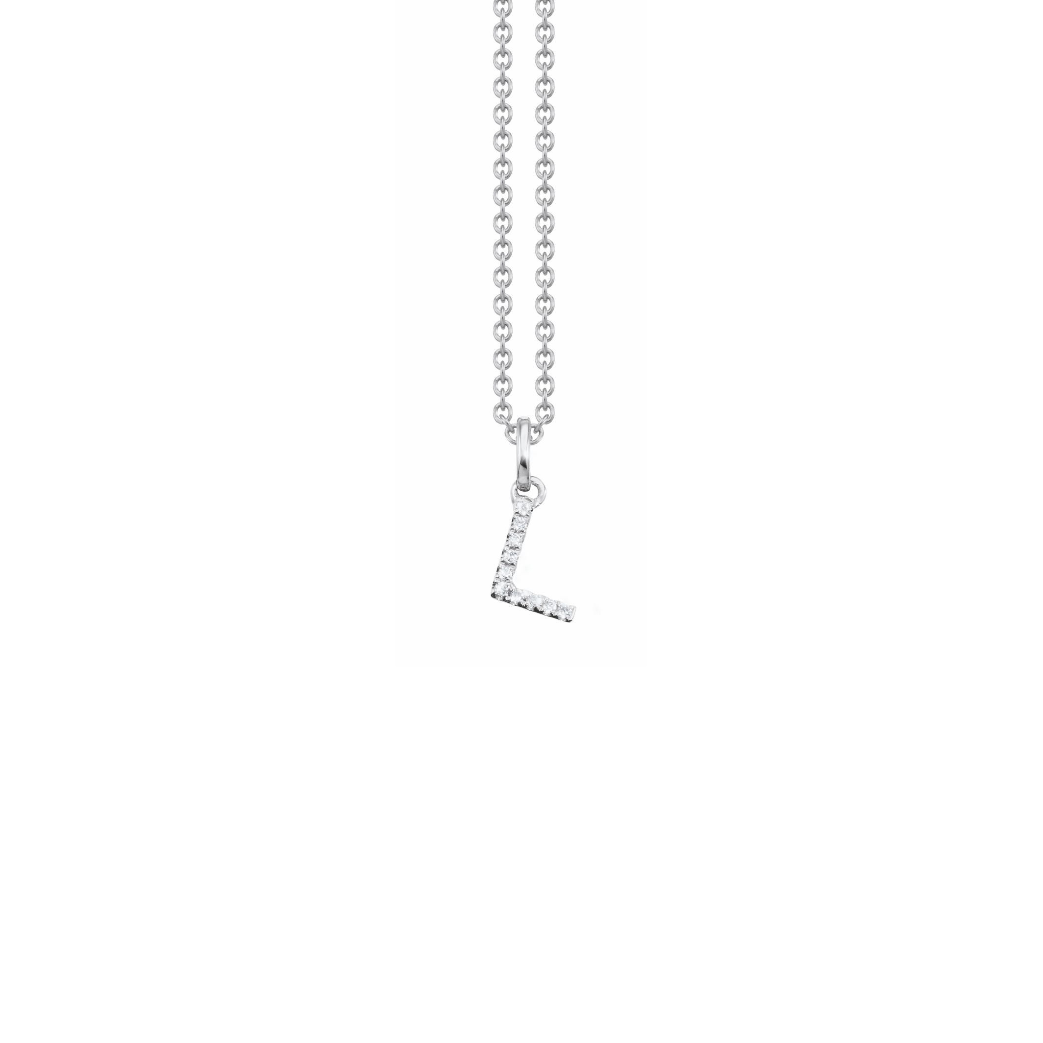 Letter Diamant Halskette