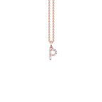 Letter Diamant Halskette