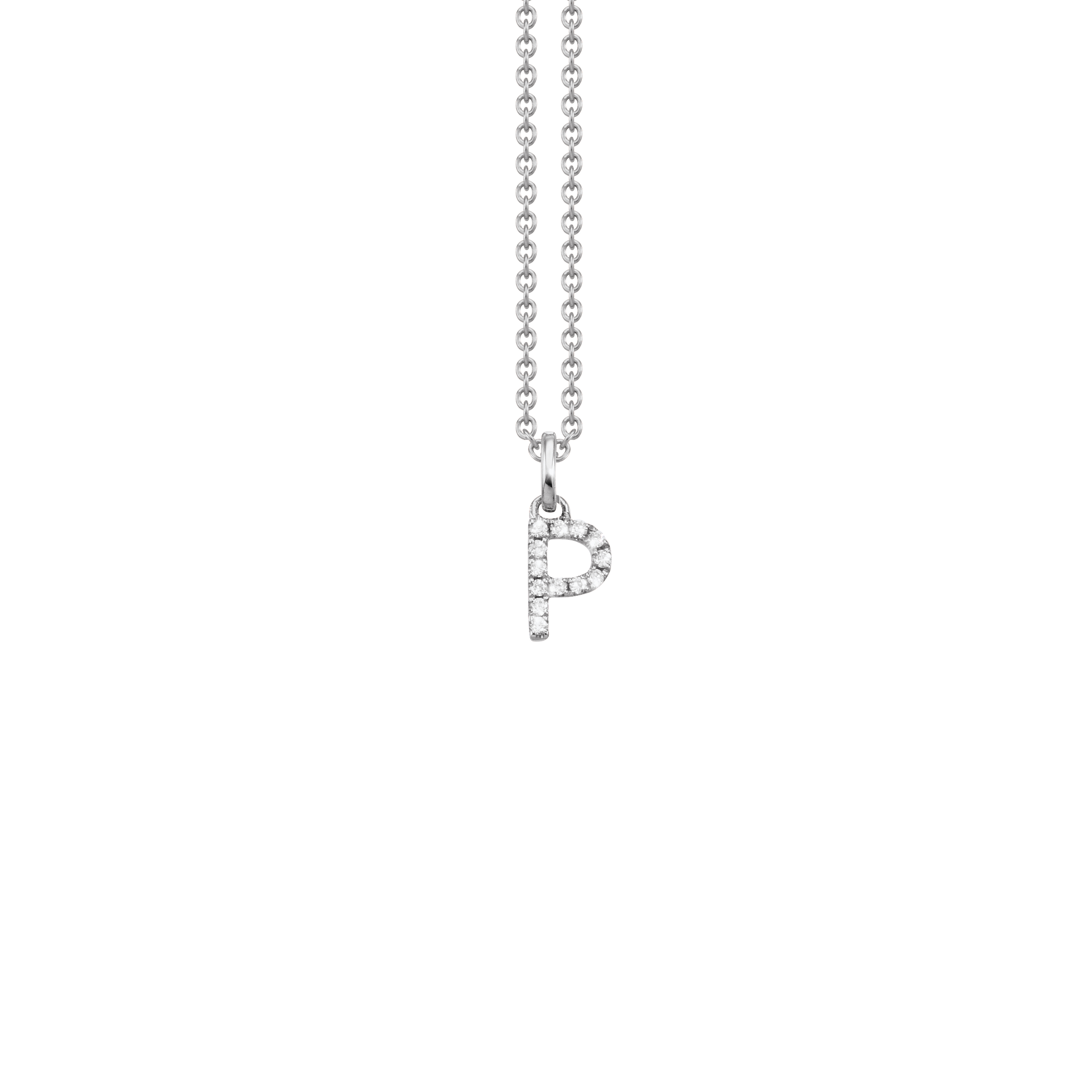 Letter Diamant Halskette