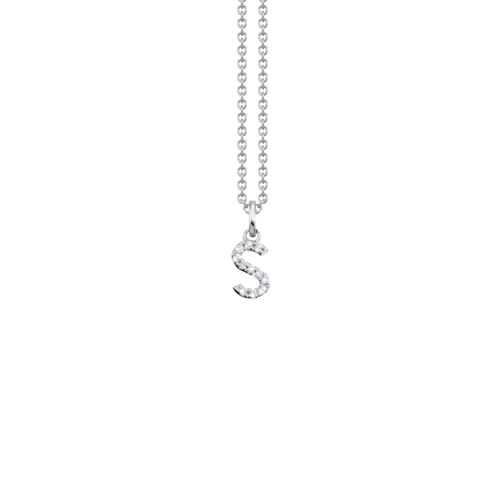 Letter Diamant Halskette