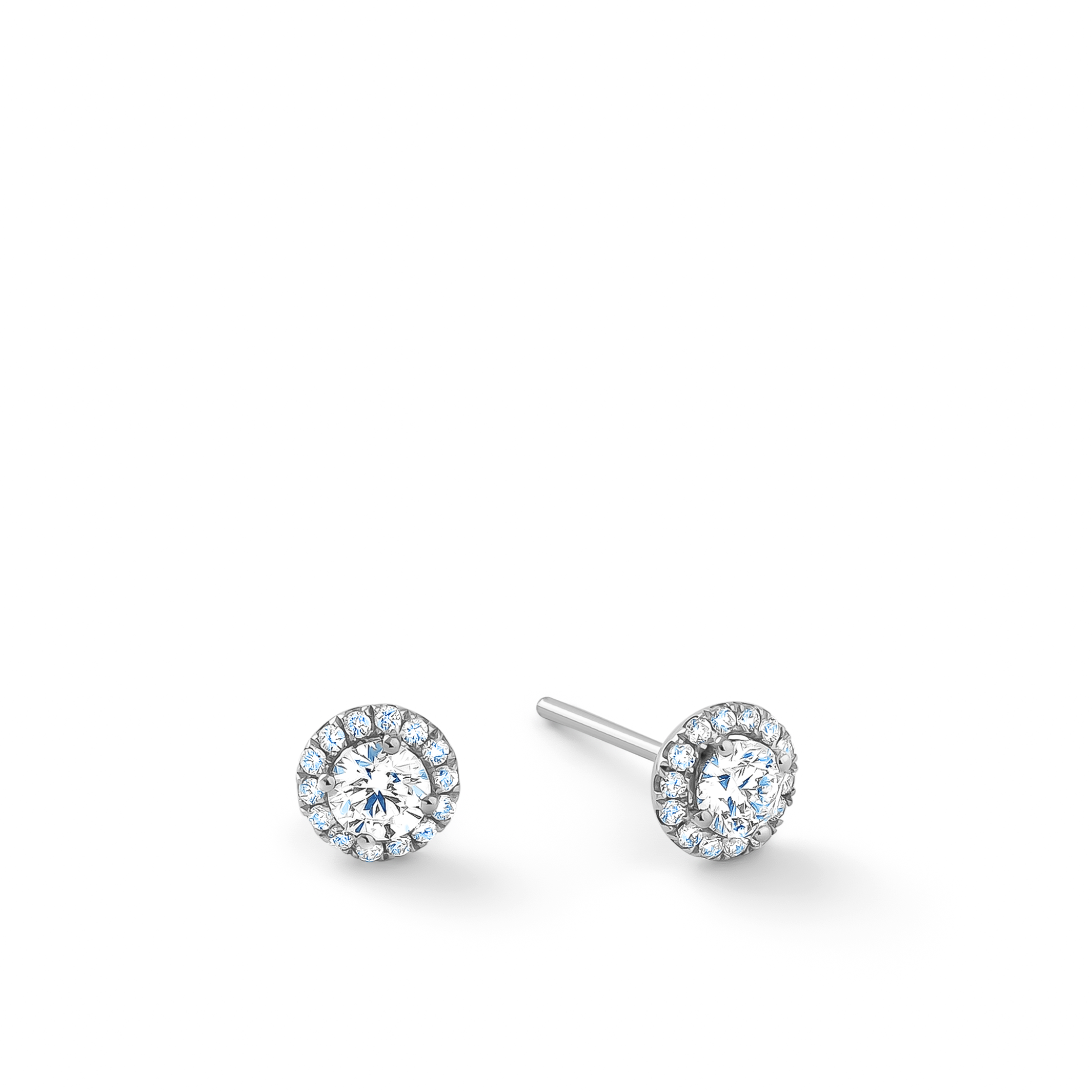 Oliver Heemeyer Liz diamond ear studs 0.56 ct. made of 18k white gold.