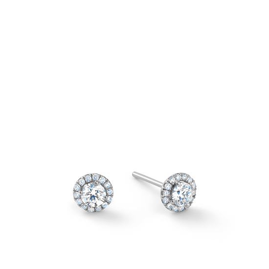 Oliver Heemeyer Liz diamond ear studs 0.56 ct. made of 18k white gold.