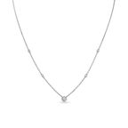 Oliver Heemeyer Liz diamond necklace 0.26 ct. made of 18k white gold.