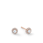 Oliver Heemeyer Liz diamond ear studs 0.35 ct. made of 18k rose gold.