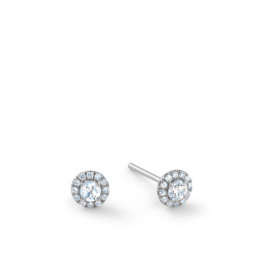 Oliver Heemeyer Liz diamond ear studs 0.35 ct. made of 18k white gold.